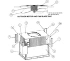 Carrier 48XTN048115300 outdoor motor/fan blade gap diagram