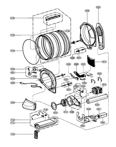 Drum/motor assy