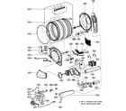 LG DLG8388WM drum/motor assy diagram