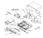 Sony RDR-VX555 cabinet parts diagram