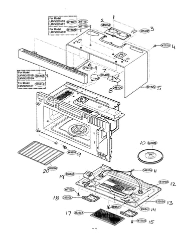 Oven cavity parts