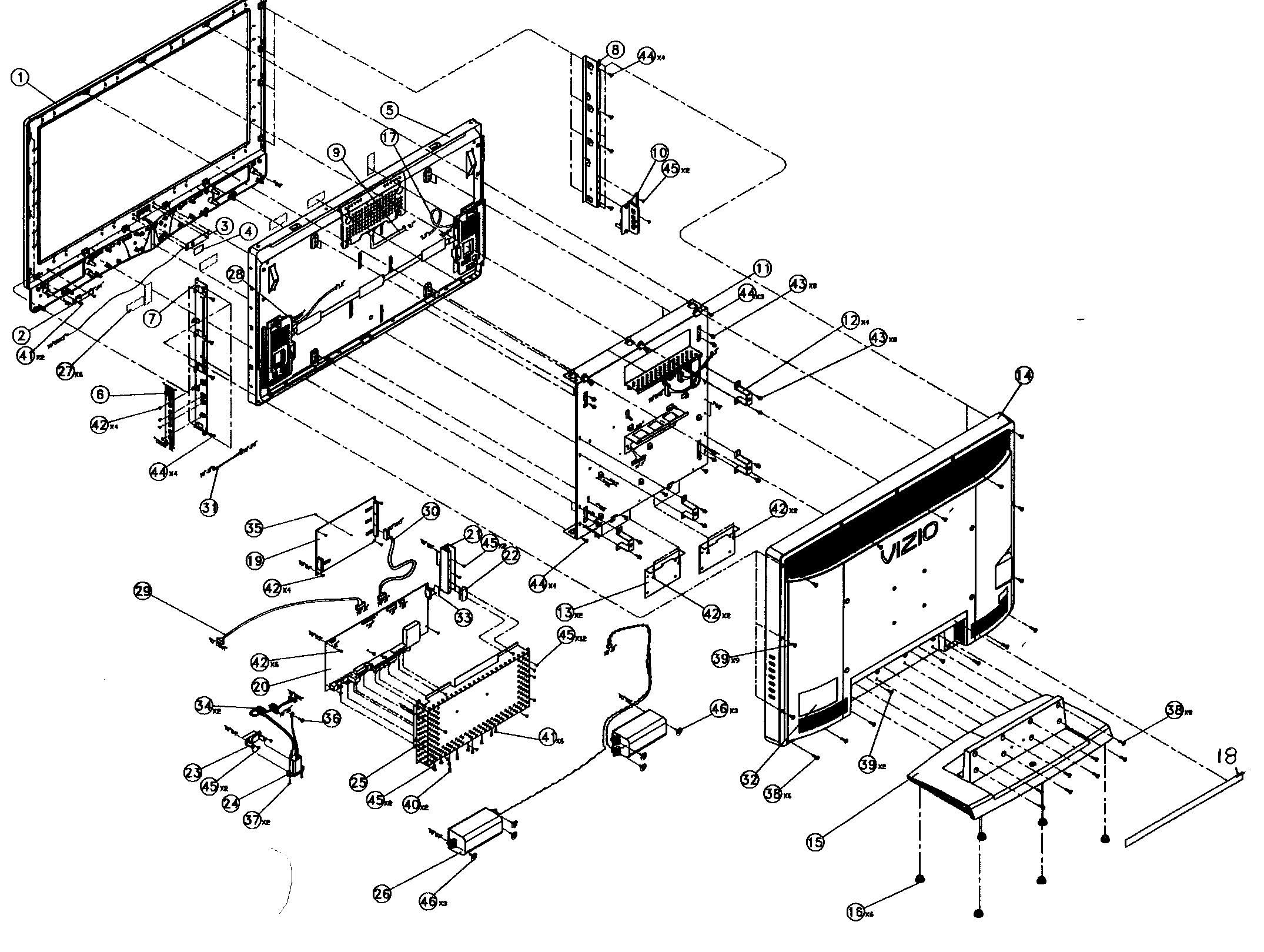 Cabinet parts