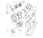 LG WM1815CS drum/tub assy diagram