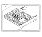 Brother HL-2070N paper tray diagram