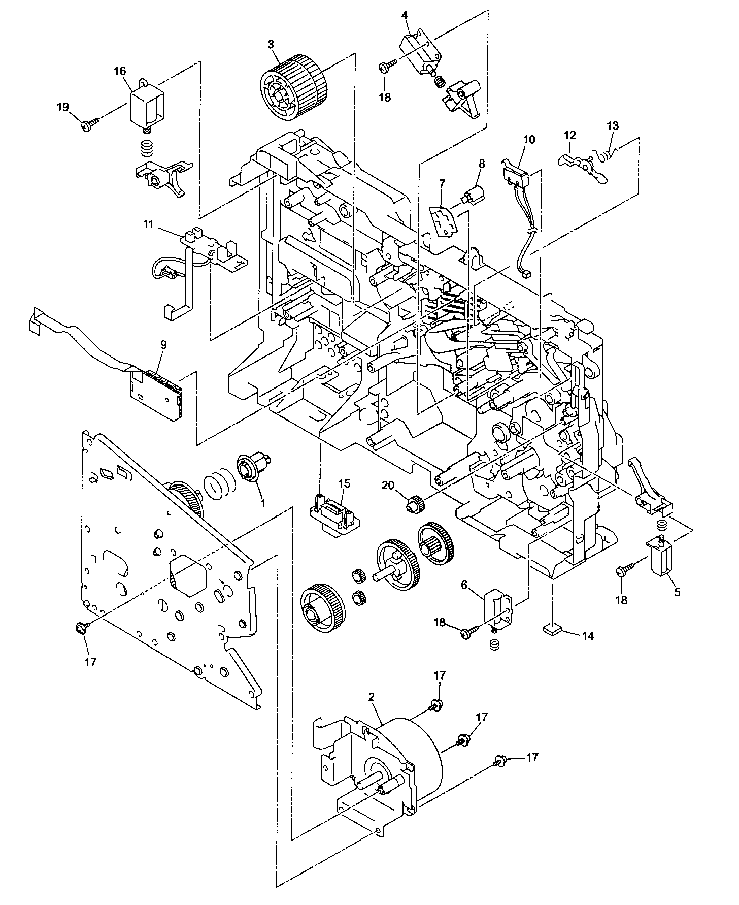 Frame l/drive unit