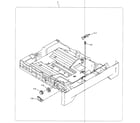 Brother HL-5250DN paper tray diagram