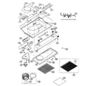 Sharp KB-0333KK cabinet parts diagram