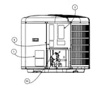 Carrier 24ANA160A0030030 cabinet parts 3 diagram