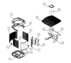 Carrier 24ANA148A0030030 cabinet parts 1 diagram