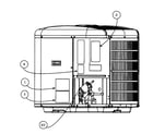 Carrier 24ANA724A0030020 cabinet parts 3 diagram