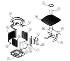 Carrier 24ANA736A0030020 cabinet parts 1 diagram