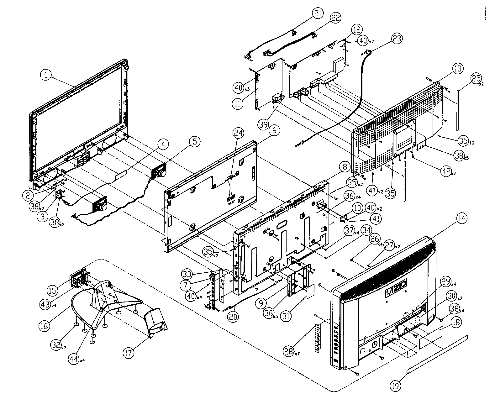 Cabinet parts