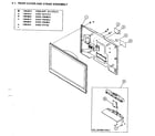 Sony KDL-32XBR4 rear cover/stand assy diagram
