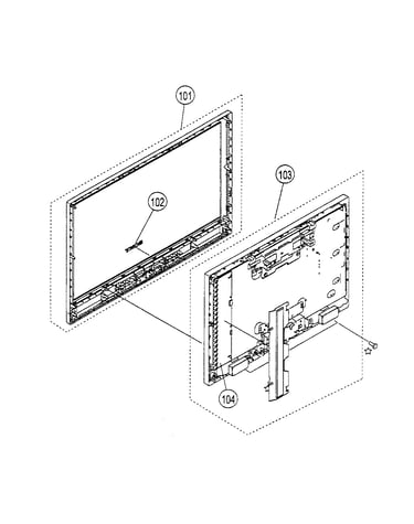 Bezel assy/lcd panel
