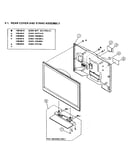 Rear cover/stand assy