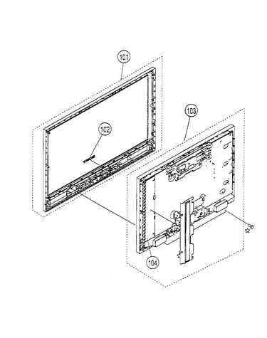 Bezel assy/lcd panel
