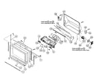 Sony KDF-46E3000 cabinet parts diagram