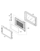 Microwave door