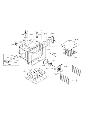 Top oven parts