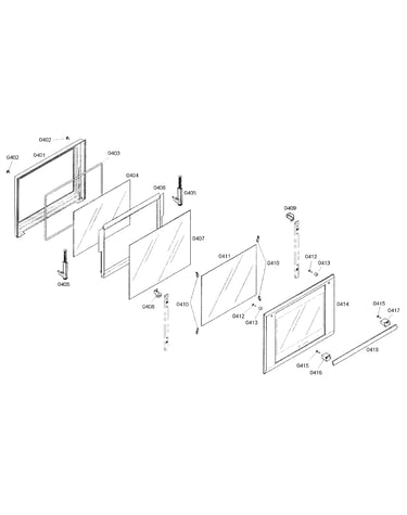 Top oven door