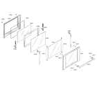 Thermador MED302ES01 top oven door diagram