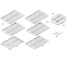 Thermador MED302ES01 shelfs diagram