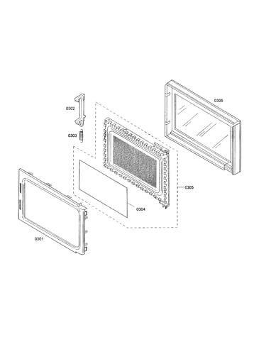 Microwave door