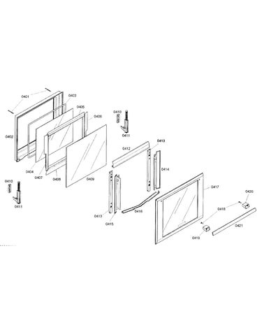 Top oven door