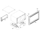 Thermador POMW30101 microwave cabinet parts 1 diagram