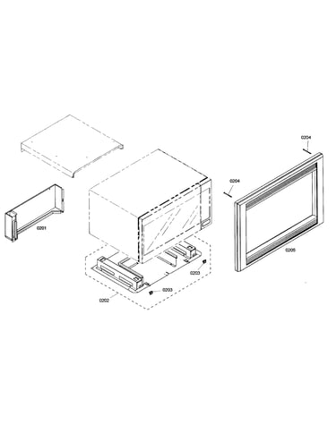 Microwave cabinet parts 1