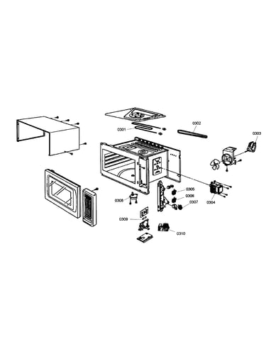 Microwave cabinet parts 2