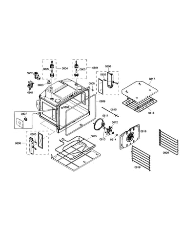 Oven cabinet parts 1