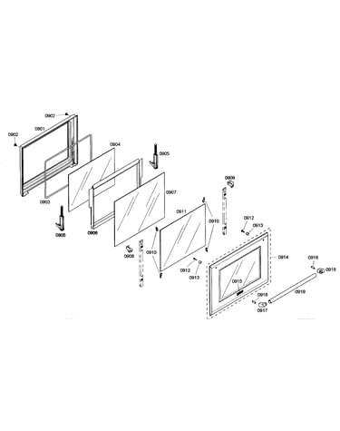 Oven door assy