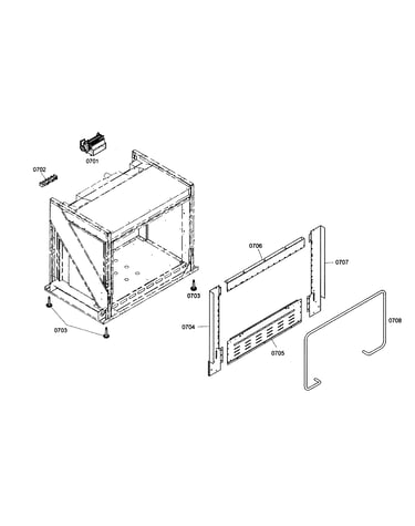 Oven cabinet parts
