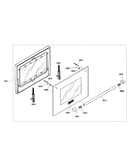 Oven door assy