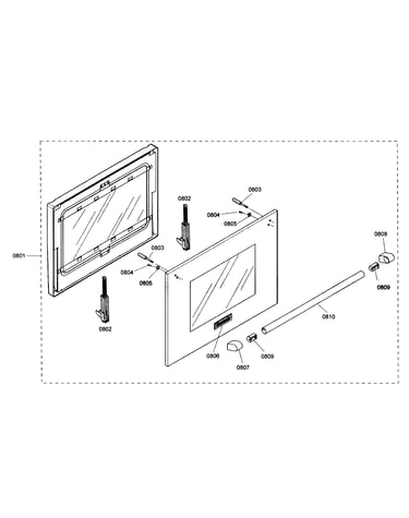 Oven door assy