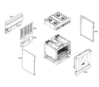 Thermador PRL304EG02 cabinet parts diagram