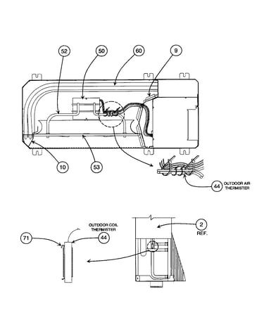 Outdoor thermister/coil