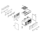 Thermador PD484GED01 cabinet parts diagram