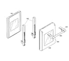 Thermador PD484GED01 small oven door diagram