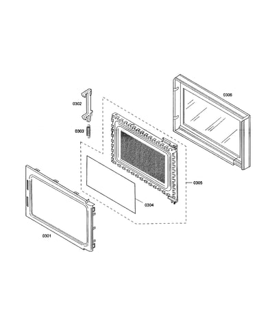 Microwave door