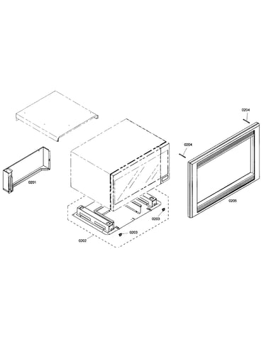 Microwave mounting assy