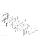 Oven door assy