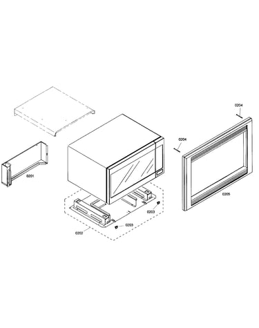 Microwave mounting assy