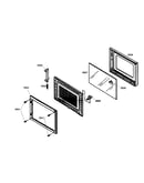 Microwave door assy