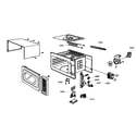 Thermador MEMCW301EB01 microwave cabinet parts diagram