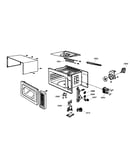 Microwave cabinet parts