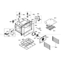 Thermador MEMCW301EB01 oven cabinet parts diagram
