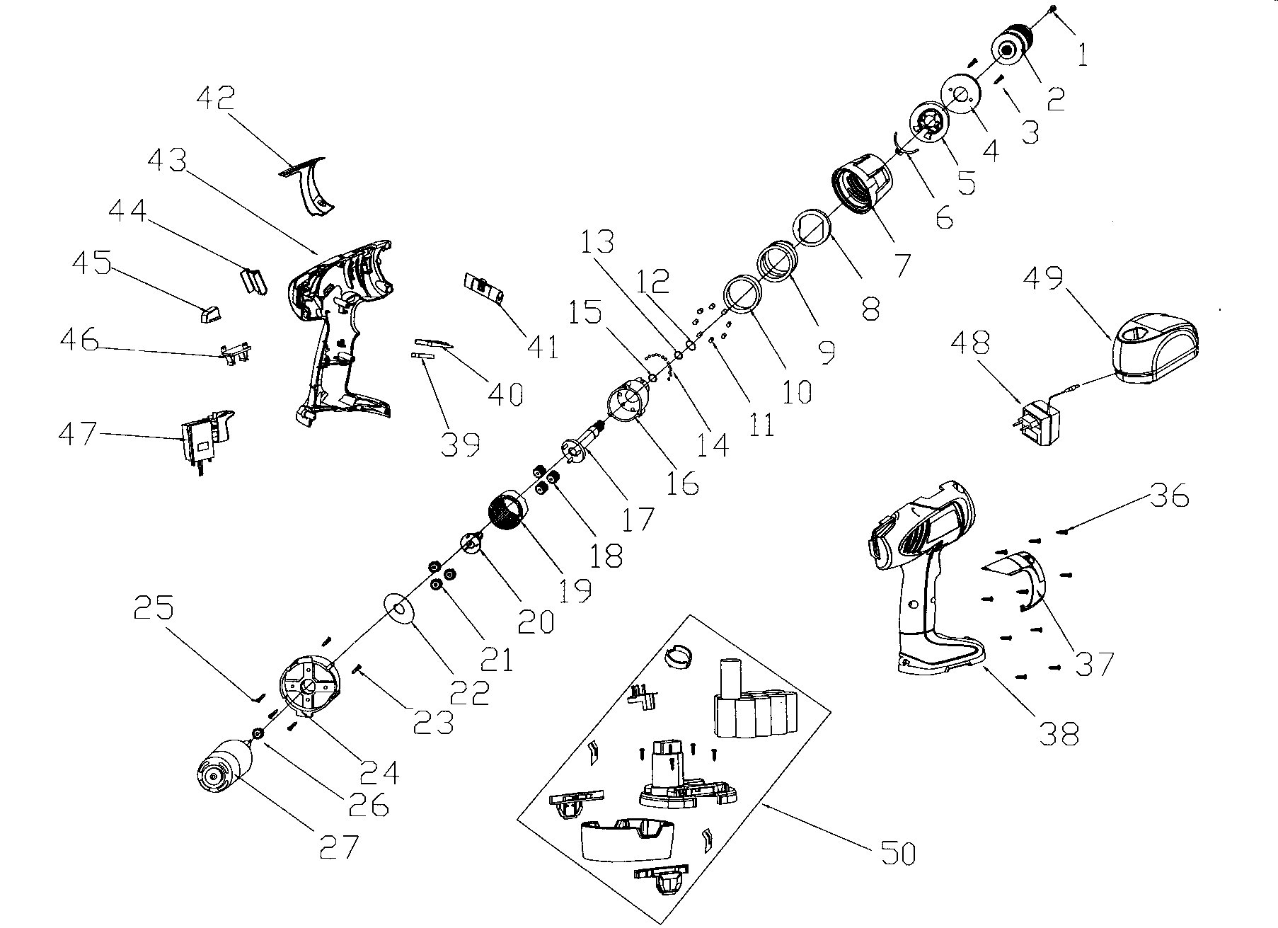 Drill assy