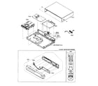 Samsung BD-P1400 cabinet parts diagram